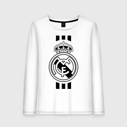 Лонгслив хлопковый женский Real Madrid FC, цвет: белый