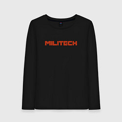 Лонгслив хлопковый женский Militech, цвет: черный