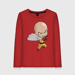 Лонгслив хлопковый женский One Punch Man, цвет: красный