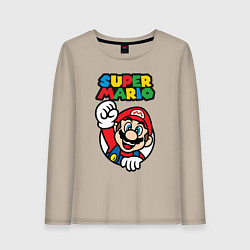 Лонгслив хлопковый женский Mario, цвет: миндальный