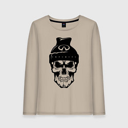 Лонгслив хлопковый женский Infinity Инфинити Z, цвет: миндальный