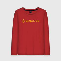 Женский лонгслив BINANCE БИНАНС БИРЖА