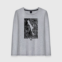 Лонгслив хлопковый женский Made in Sakhalin, цвет: меланж