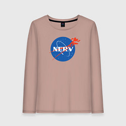 Лонгслив хлопковый женский Nerv, цвет: пыльно-розовый