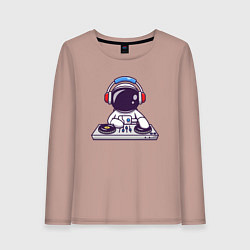 Лонгслив хлопковый женский ДИДЖЕЙ DJ Z, цвет: пыльно-розовый