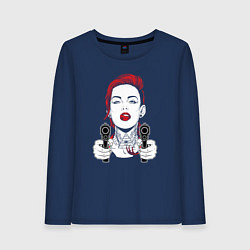 Женский лонгслив Опасная девушка