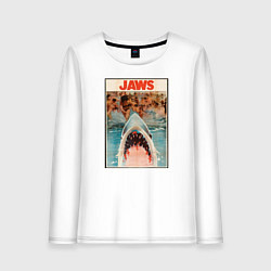 Женский лонгслив Jaws beach poster