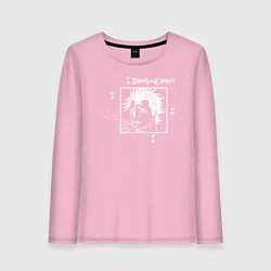 Лонгслив хлопковый женский Ями Сукехиро Чёрный клевер, цвет: светло-розовый
