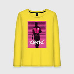 Лонгслив хлопковый женский ДРАЙВ, цвет: желтый