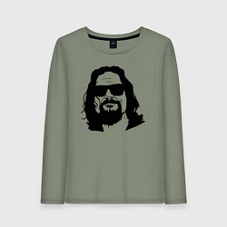 Лонгслив хлопковый женский Большой Лебовски Big Lebowski, цвет: авокадо