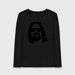 Лонгслив хлопковый женский Большой Лебовски Big Lebowski, цвет: черный