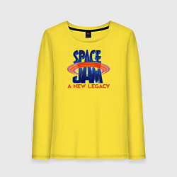 Лонгслив хлопковый женский Space Jam: A New Legacy, цвет: желтый