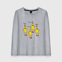 Лонгслив хлопковый женский Dorime interimo adapare dorime дориме и орущая рез, цвет: меланж