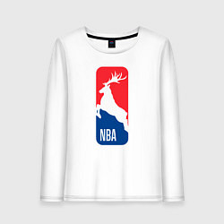 Лонгслив хлопковый женский NBA - Bucks, цвет: белый