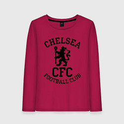 Лонгслив хлопковый женский Chelsea CFC, цвет: маджента