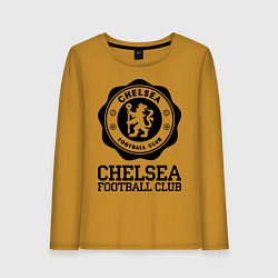Лонгслив хлопковый женский Chelsea FC: Emblem, цвет: горчичный