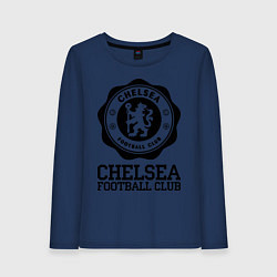 Лонгслив хлопковый женский Chelsea FC: Emblem, цвет: тёмно-синий