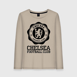 Лонгслив хлопковый женский Chelsea FC: Emblem, цвет: миндальный