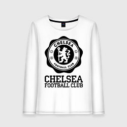 Лонгслив хлопковый женский Chelsea FC: Emblem, цвет: белый