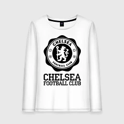 Лонгслив хлопковый женский Chelsea FC: Emblem, цвет: белый
