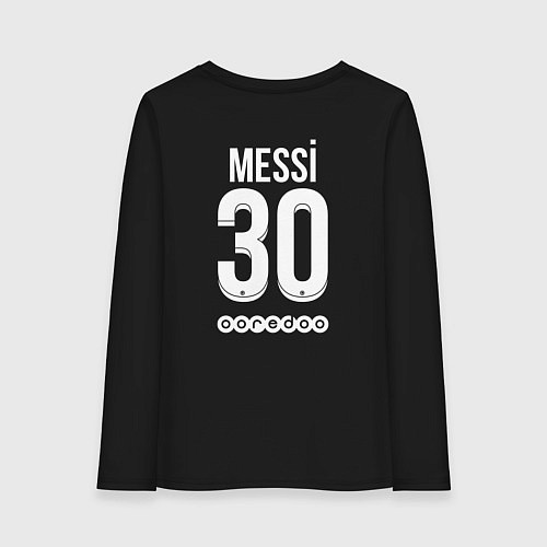 Женский лонгслив Messi 30 PSG / Черный – фото 2