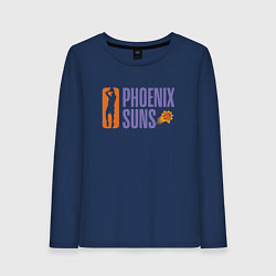 Лонгслив хлопковый женский NBA - Suns, цвет: тёмно-синий