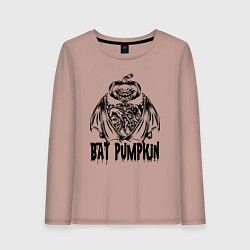 Женский лонгслив Bat pumpkin
