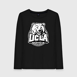 Лонгслив хлопковый женский UCLA, цвет: черный