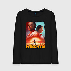 Лонгслив хлопковый женский FAR CRY 6 ФАР КРАЙ 6 ПОСТЕР, цвет: черный