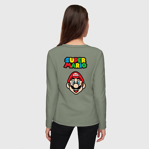 Женский лонгслив MarioFace / Авокадо – фото 4