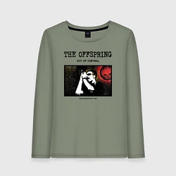 Лонгслив хлопковый женский The Offspring out of control, цвет: авокадо