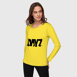 Лонгслив хлопковый женский DayZ, цвет: желтый — фото 2