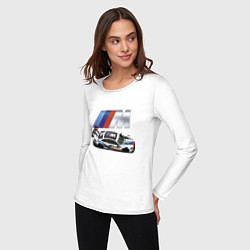 Лонгслив хлопковый женский BMW Great Racing Team, цвет: белый — фото 2
