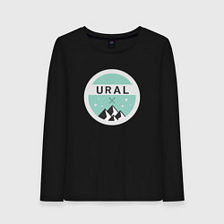 Лонгслив хлопковый женский УРАЛ 01, цвет: черный