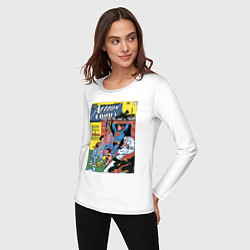Лонгслив хлопковый женский Обложка Action Comics 117, цвет: белый — фото 2