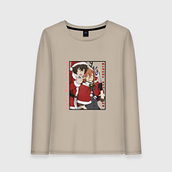 Женский лонгслив Чуя и Дазай Новый год