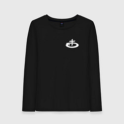 Лонгслив хлопковый женский OBLADAET P7AY3R5, цвет: черный