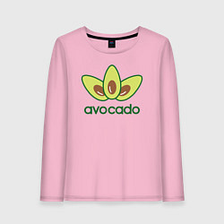 Лонгслив хлопковый женский Avocado авокадо, цвет: светло-розовый