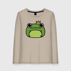 Женский лонгслив Frog Lucky король