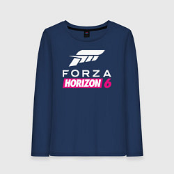 Лонгслив хлопковый женский Forza Horizon 6 logo, цвет: тёмно-синий