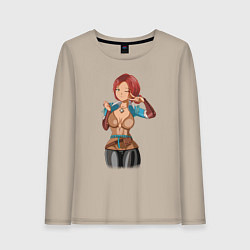 Женский лонгслив Triss Merigold by sexygirlsdraw