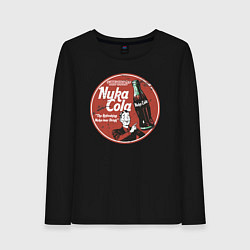 Лонгслив хлопковый женский Nuka Cola Ice Cold Retro, цвет: черный