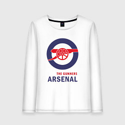 Лонгслив хлопковый женский Arsenal The Gunners, цвет: белый