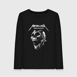 Лонгслив хлопковый женский Metallica Death Magnetic, цвет: черный