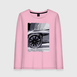 Лонгслив хлопковый женский Lexus Wheel, цвет: светло-розовый