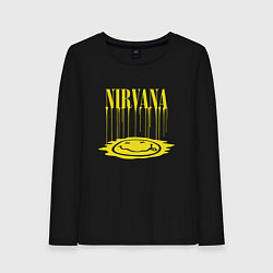 Женский лонгслив Nirvana Логотип Нирвана