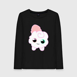 Лонгслив хлопковый женский Toca Kitchen котик, цвет: черный