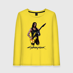 Женский лонгслив Cyberpunk 2077 Johnny гитарист