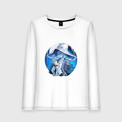 Лонгслив хлопковый женский Ведьма Ренни, цвет: белый