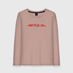 Женский лонгслив EXILIA RED LOGO